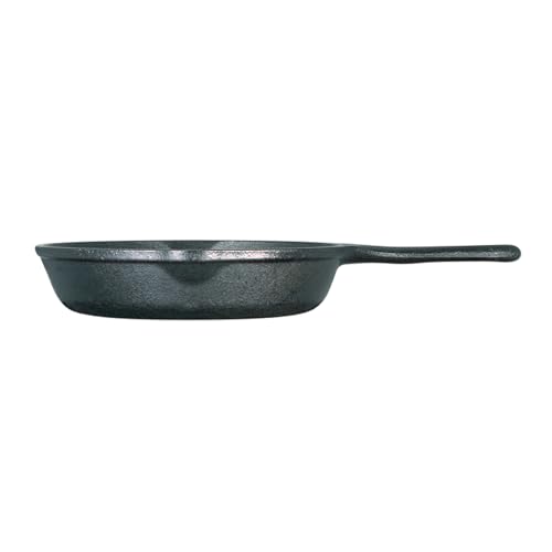 Lodge 10.25 Inch Cast Iron Skillet – Pre-Seasoned Frying Pan with Teardrop Handle – Oven, Stovetop, Grill & Campfire Use – Made in USA – Durable, Non-Toxic, Even-Heating Cookware – Black