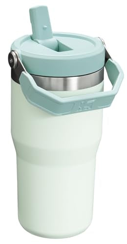 Stanley IceFlow Stainless Steel Tumbler - Vacuum Insulated Water Bottle for Home, Office or Car Reusable Cup with Straw Leak Resistant Flip Cold for 12 Hours or Iced for 2 Days, Black 2.0, 30oz