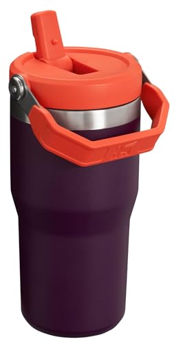 Stanley IceFlow Stainless Steel Tumbler - Vacuum Insulated Water Bottle for Home, Office or Car Reusable Cup with Straw Leak Resistant Flip Cold for 12 Hours or Iced for 2 Days, Black 2.0, 30oz