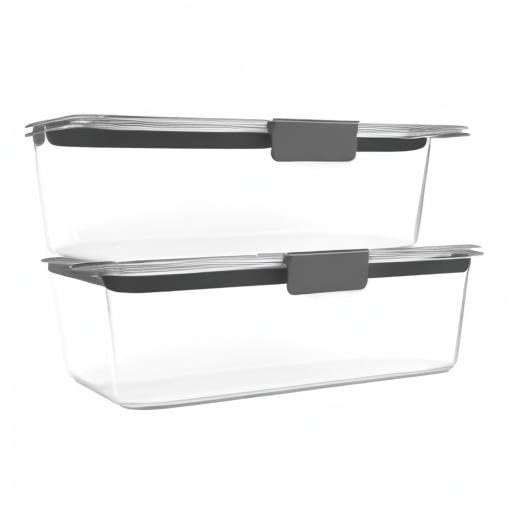 Rubbermaid Brilliance Food Storage Containers BPA Free Airtight Lids Ideal for Lunch Meal Prep & Leftovers Set of 5 (3.2 Cup)