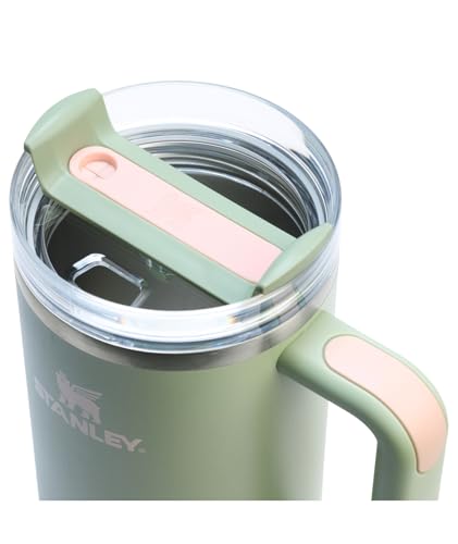 Stanley Quencher H2.0 Tumbler with Handle and Straw 30 oz | Flowstate 3-Position Lid | Cup Holder Compatible for Travel | Insulated Stainless Steel Cup | BPA-Free | Rose Quartz 2.0