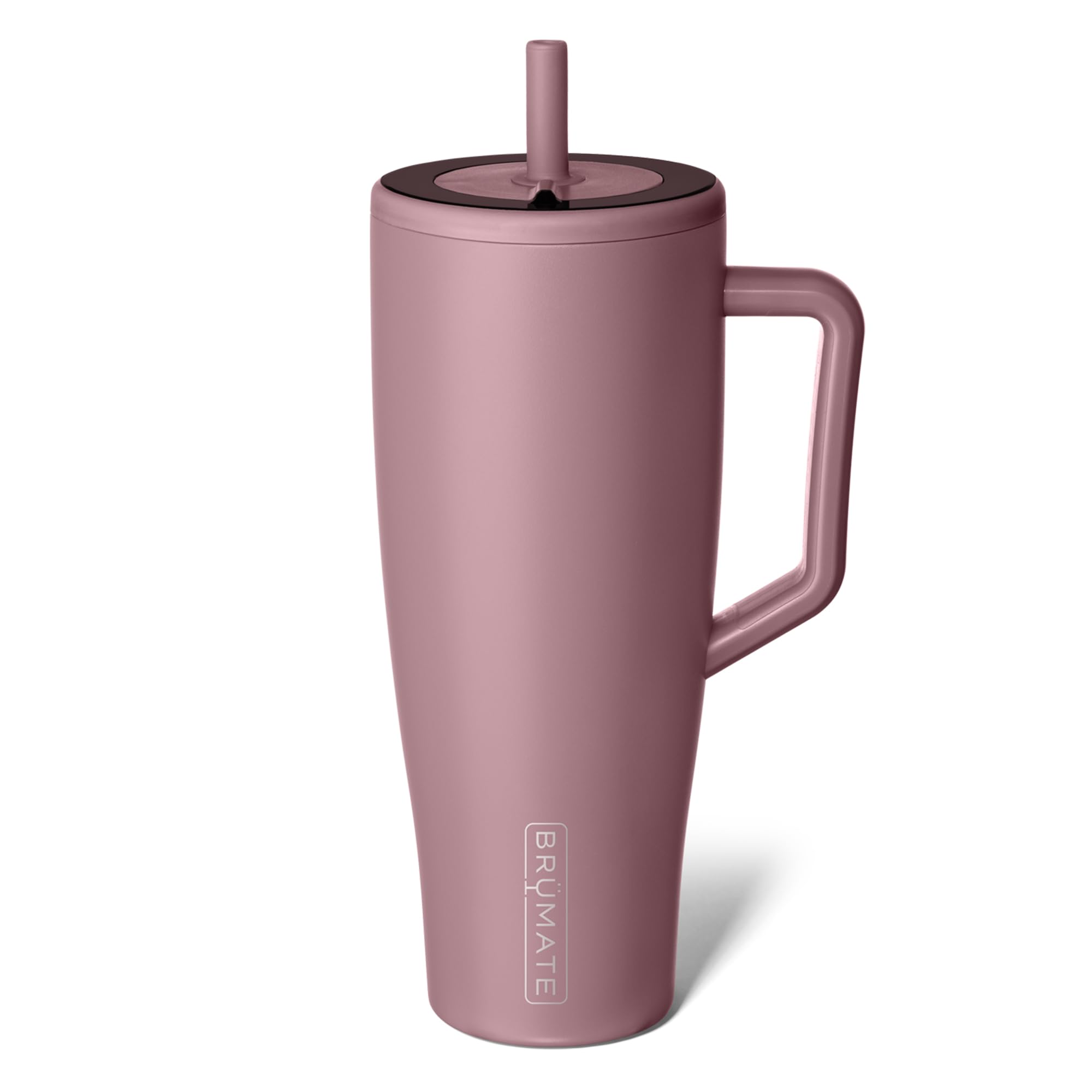 BrüMate Era 40 oz Tumbler with Handle and Straw | 100% Leakproof Insulated Tumbler with Lid and Straw | Made of Stainless Steel | Cup Holder Friendly Base | 40oz (Dark Aura)