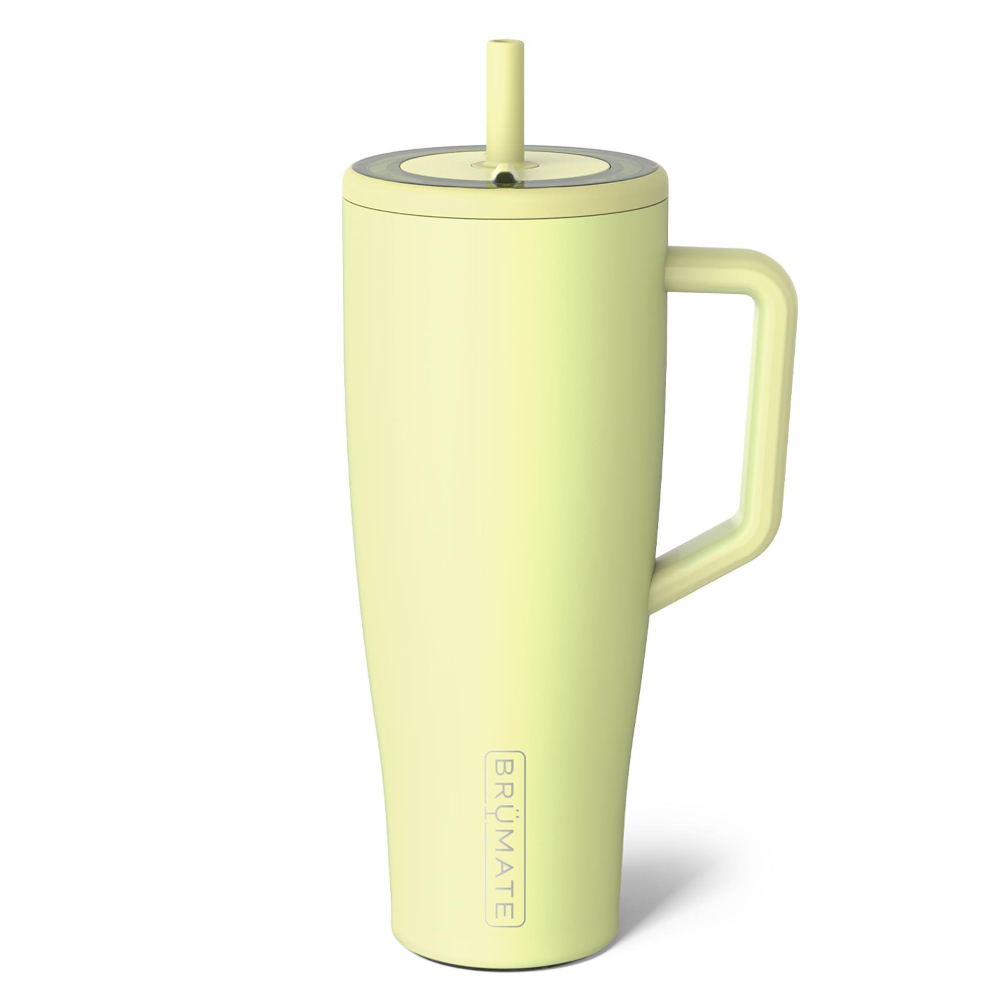 BrüMate Era 40 oz Tumbler with Handle and Straw | 100% Leakproof Insulated Tumbler with Lid and Straw | Made of Stainless Steel | Cup Holder Friendly Base | 40oz (Dark Aura)