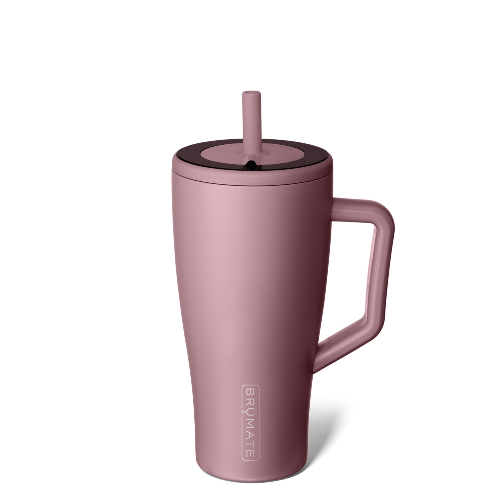 BrüMate Era 40 oz Tumbler with Handle and Straw | 100% Leakproof Insulated Tumbler with Lid and Straw | Made of Stainless Steel | Cup Holder Friendly Base | 40oz (Dark Aura)