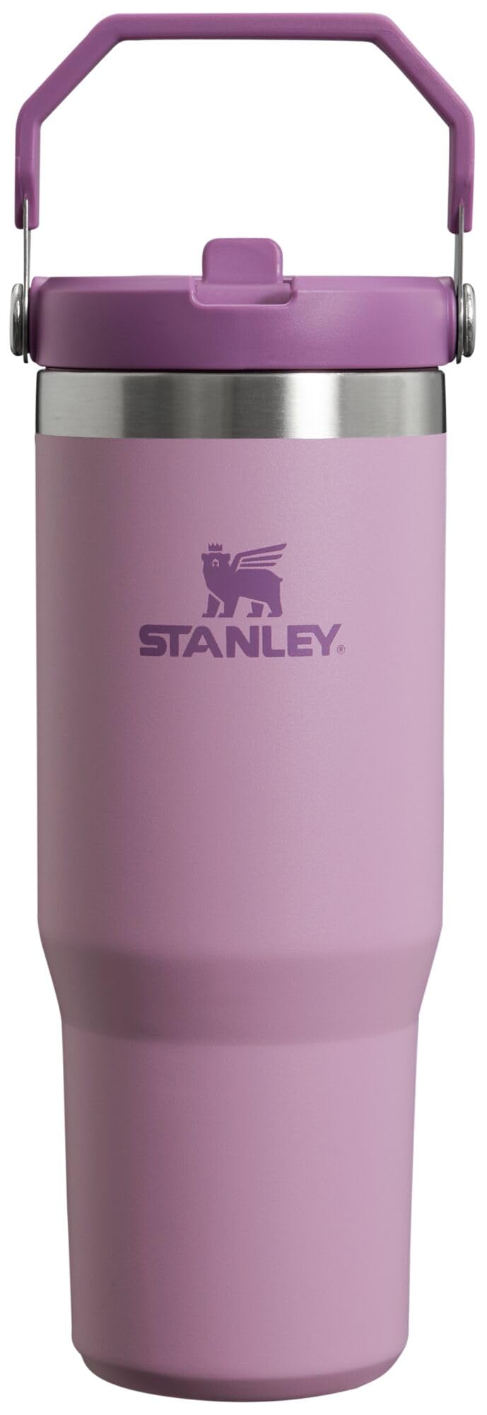 Stanley IceFlow Stainless Steel Tumbler - Vacuum Insulated Water Bottle for Home, Office or Car Reusable Cup with Straw Leak Resistant Flip Cold for 12 Hours or Iced for 2 Days, Black 2.0, 30oz