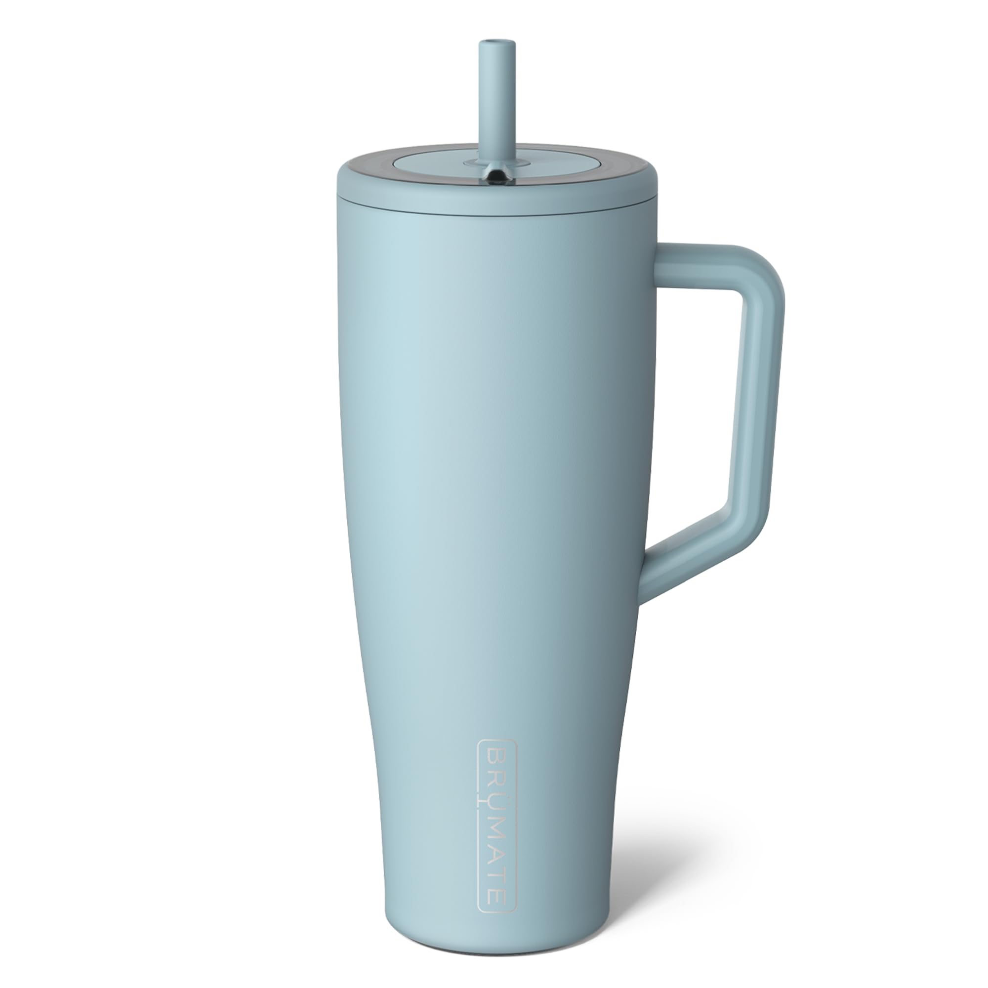 BrüMate Era 40 oz Tumbler with Handle and Straw | 100% Leakproof Insulated Tumbler with Lid and Straw | Made of Stainless Steel | Cup Holder Friendly Base | 40oz (Dark Aura)
