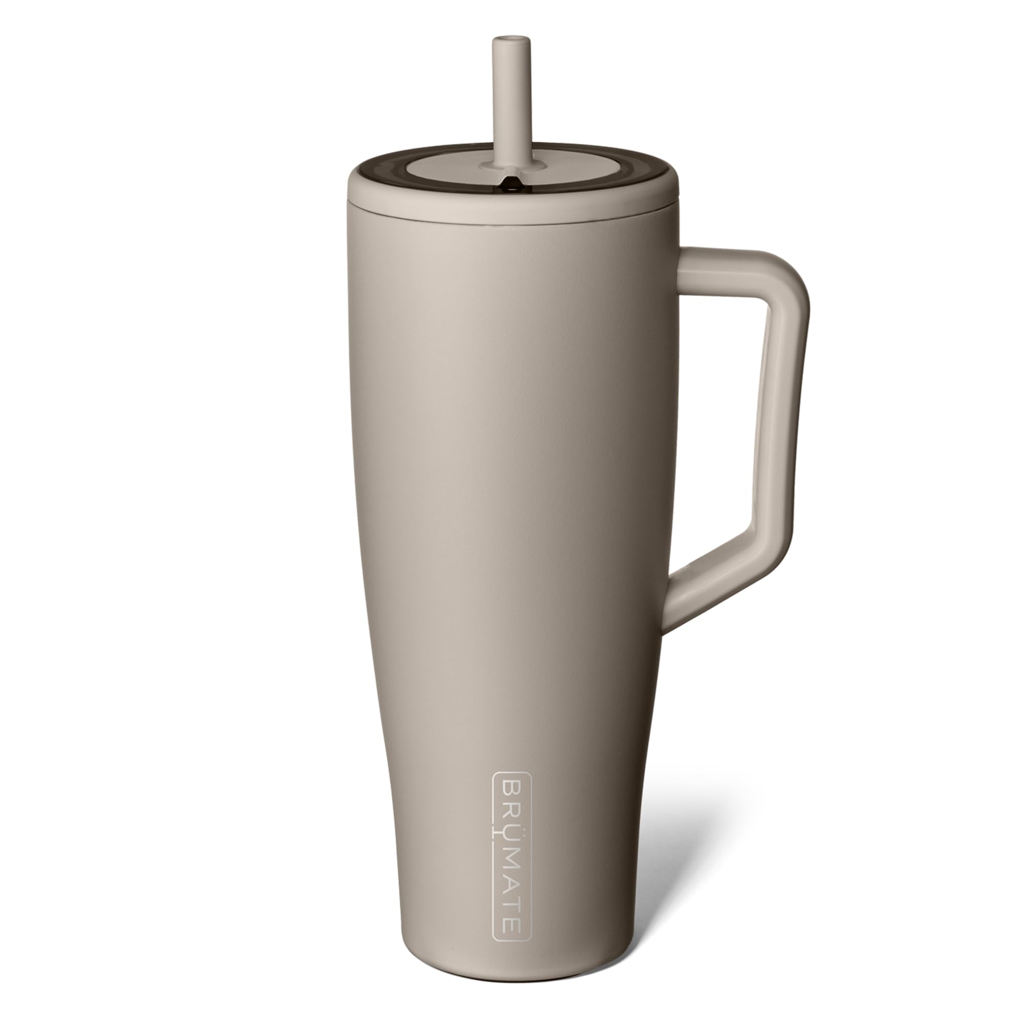 BrüMate Era 40 oz Tumbler with Handle and Straw | 100% Leakproof Insulated Tumbler with Lid and Straw | Made of Stainless Steel | Cup Holder Friendly Base | 40oz (Dark Aura)
