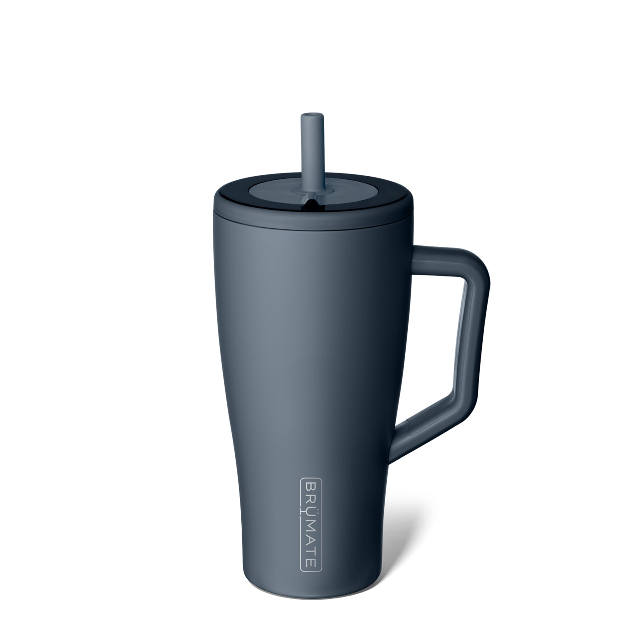 BrüMate Era 40 oz Tumbler with Handle and Straw | 100% Leakproof Insulated Tumbler with Lid and Straw | Made of Stainless Steel | Cup Holder Friendly Base | 40oz (Dark Aura)