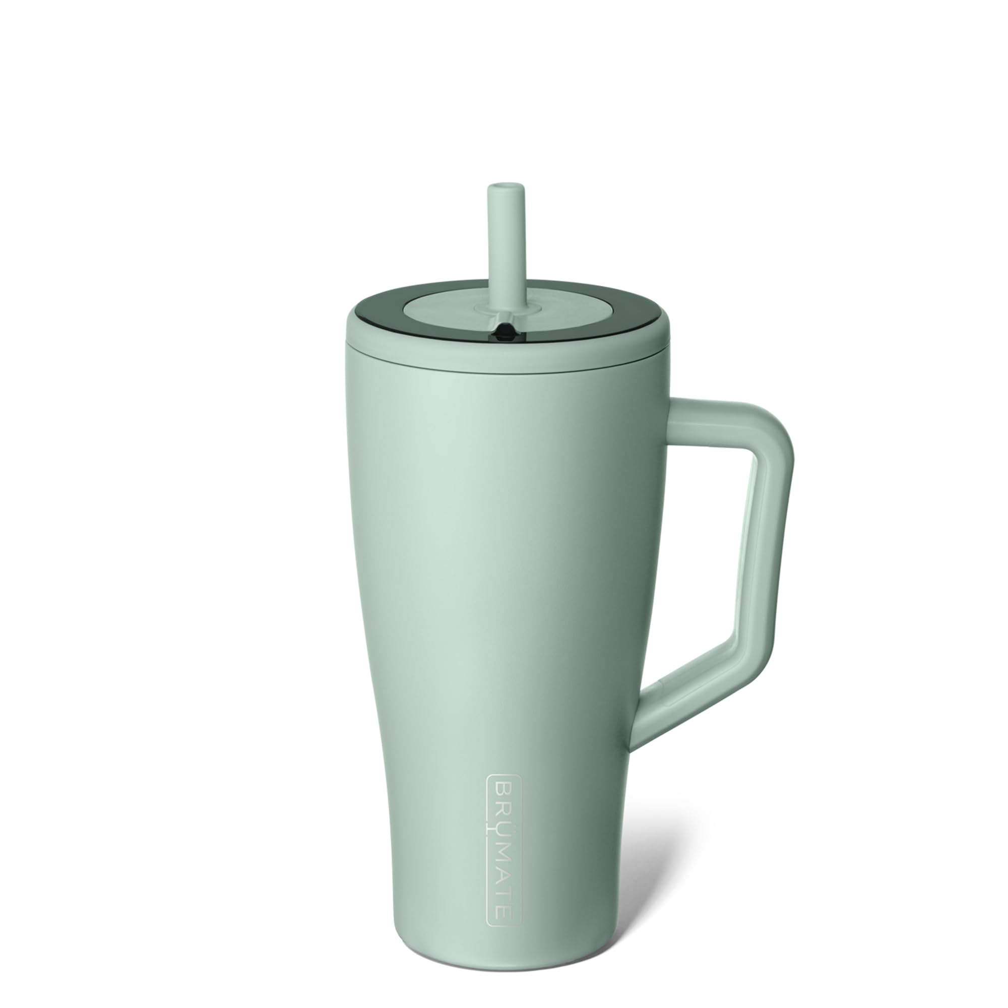 BrüMate Era 40 oz Tumbler with Handle and Straw | 100% Leakproof Insulated Tumbler with Lid and Straw | Made of Stainless Steel | Cup Holder Friendly Base | 40oz (Dark Aura)