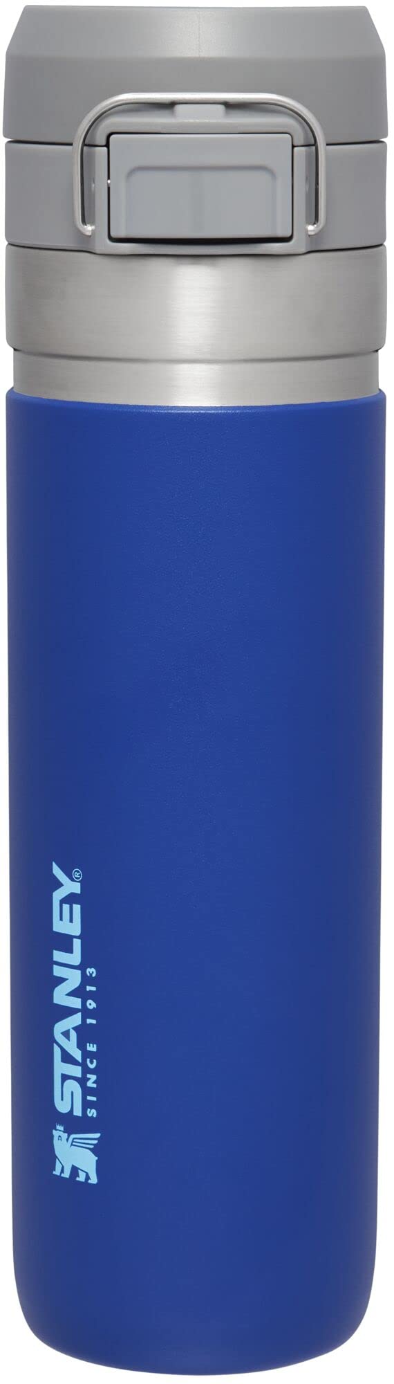 Stanley Quick Flip GO Water Bottle 24 oz | Push Button Lid | Leakproof and Packable for Travel and Sports | Insulated Stainless Steel | BPA-Free | Charcoal