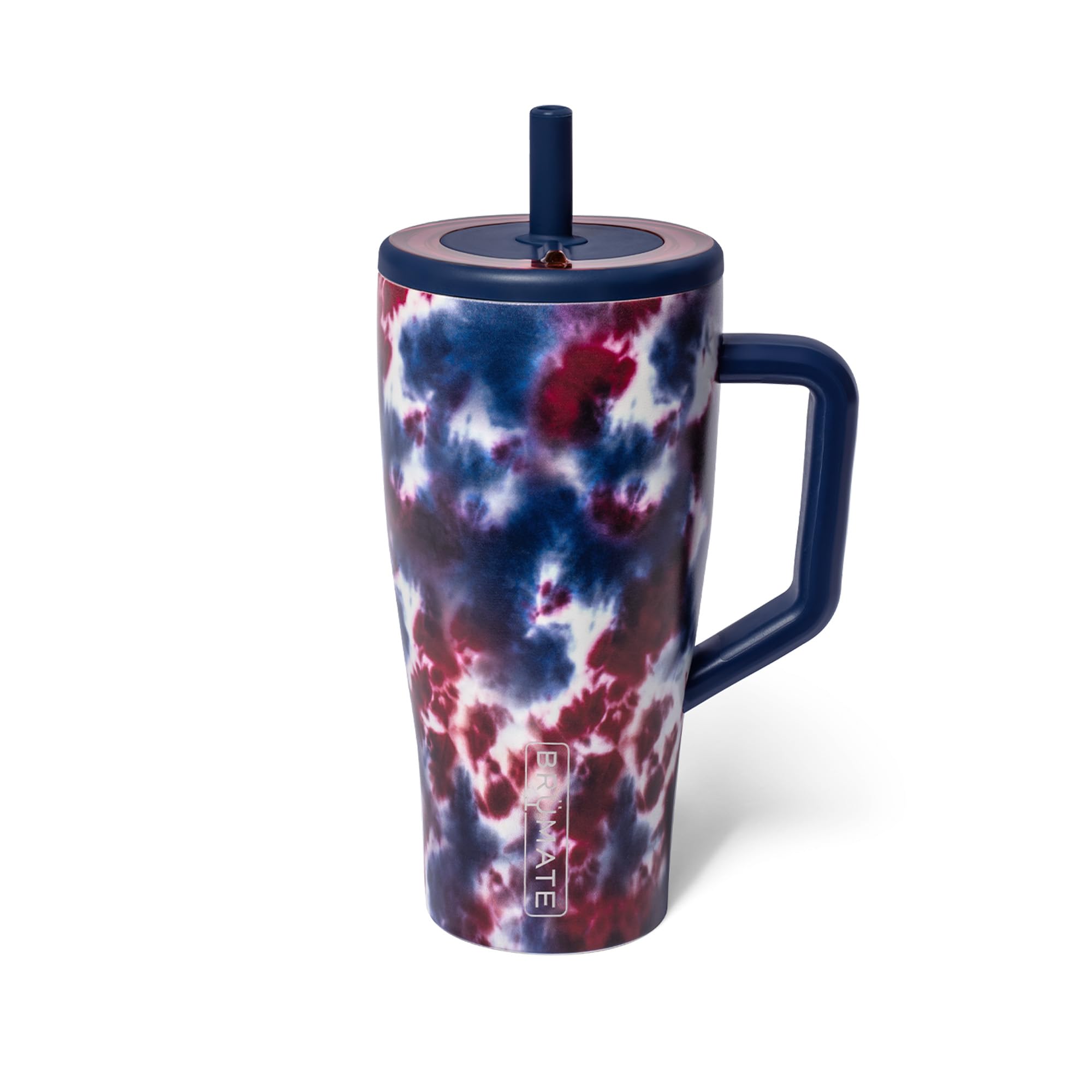 BrüMate Era 40 oz Tumbler with Handle and Straw | 100% Leakproof Insulated Tumbler with Lid and Straw | Made of Stainless Steel | Cup Holder Friendly Base | 40oz (Dark Aura)