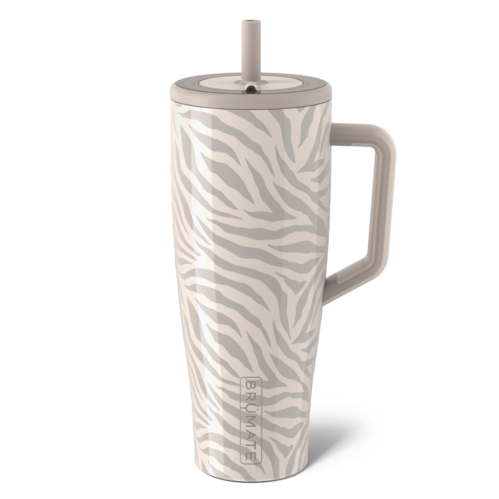 BrüMate Era 40 oz Tumbler with Handle and Straw | 100% Leakproof Insulated Tumbler with Lid and Straw | Made of Stainless Steel | Cup Holder Friendly Base | 40oz (Dark Aura)