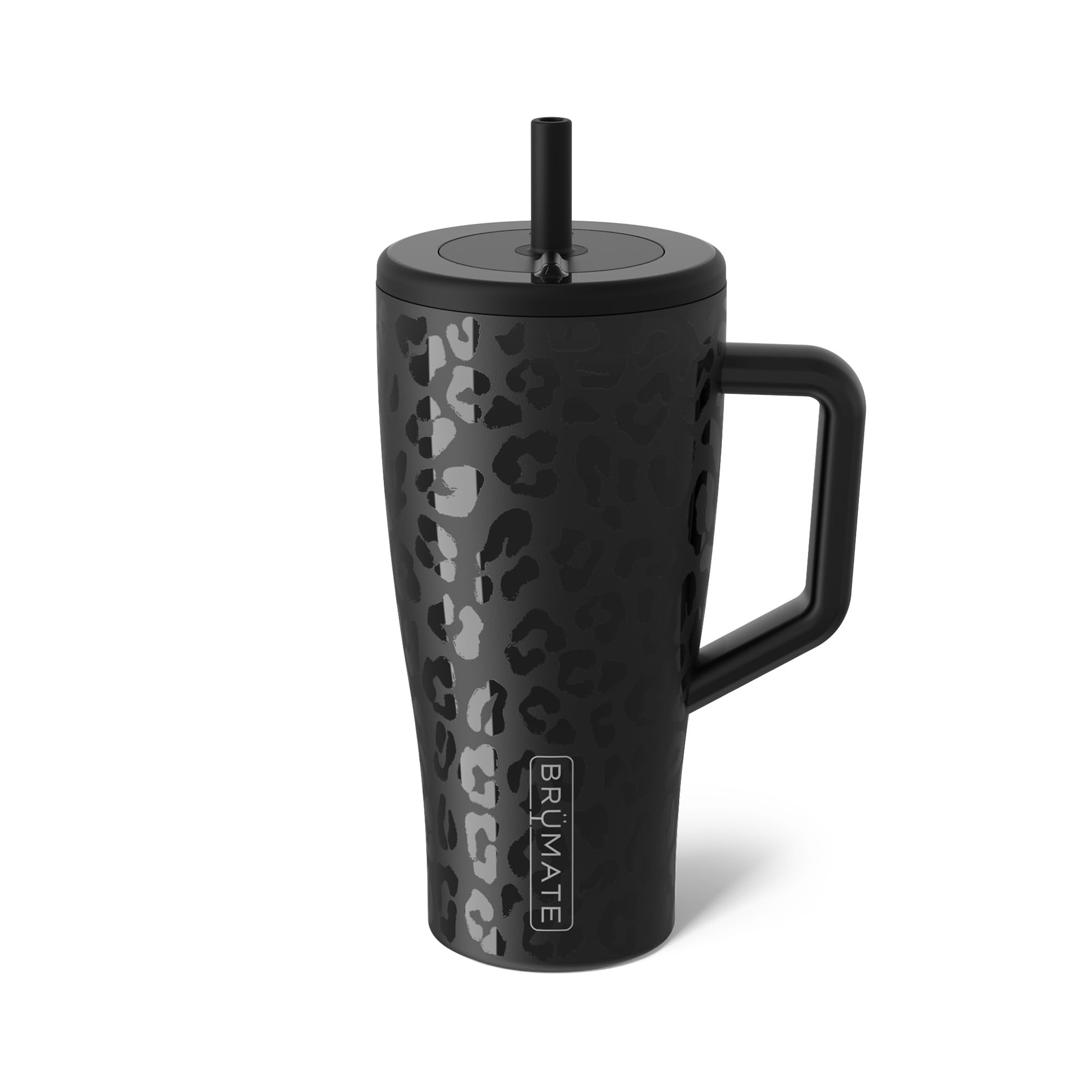 BrüMate Era 40 oz Tumbler with Handle and Straw | 100% Leakproof Insulated Tumbler with Lid and Straw | Made of Stainless Steel | Cup Holder Friendly Base | 40oz (Dark Aura)
