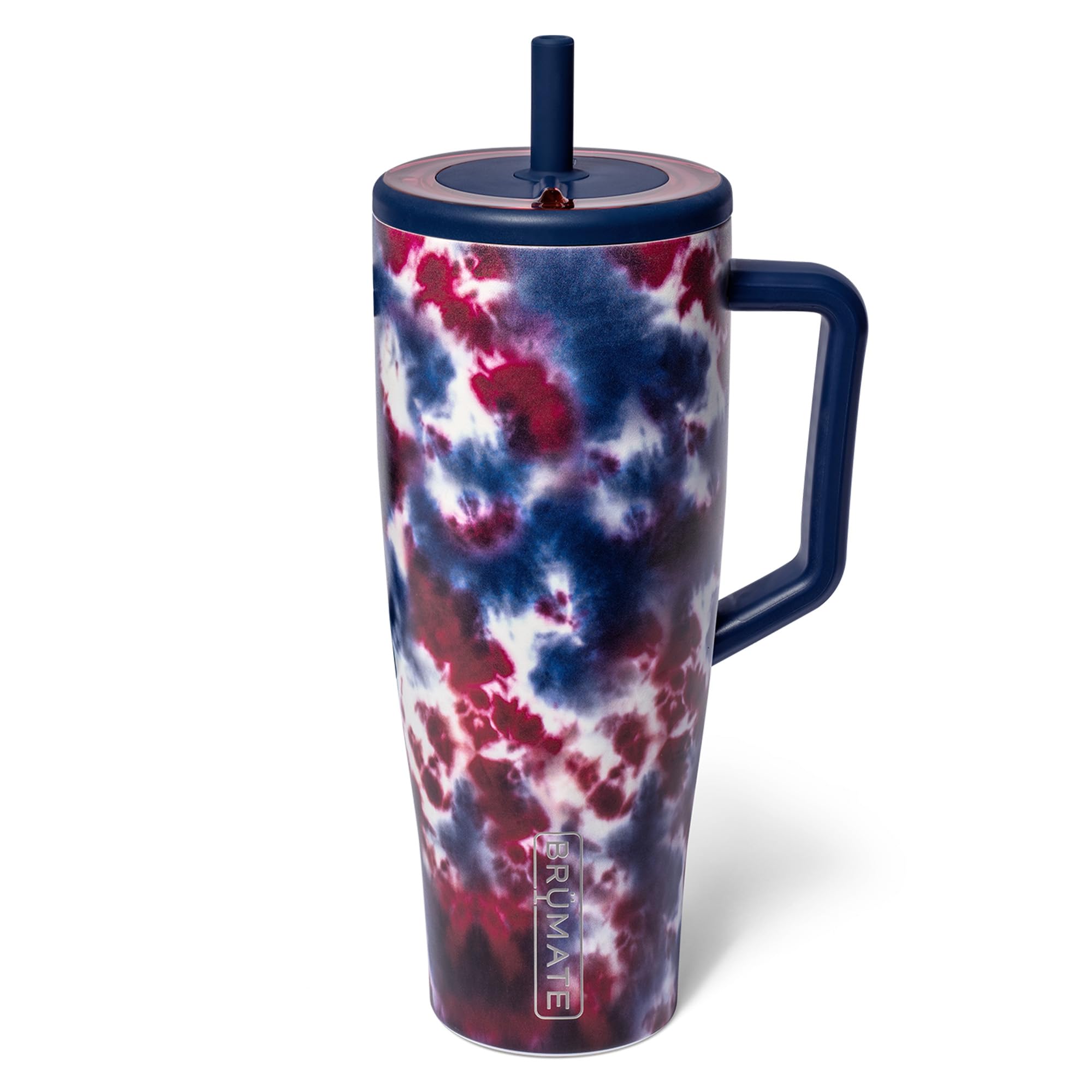 BrüMate Era 40 oz Tumbler with Handle and Straw | 100% Leakproof Insulated Tumbler with Lid and Straw | Made of Stainless Steel | Cup Holder Friendly Base | 40oz (Dark Aura)