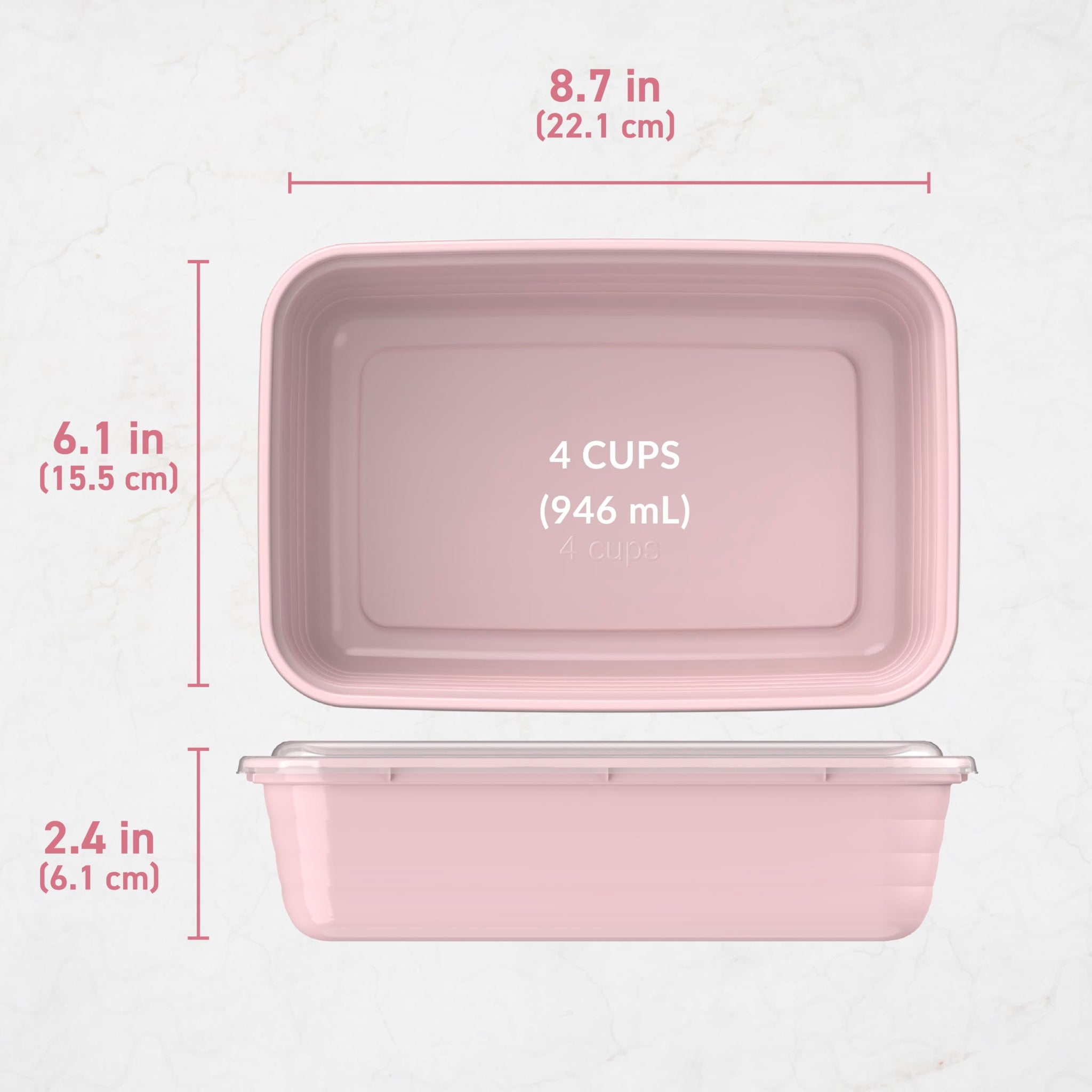 Bentgo 20-Piece Lightweight, Durable, Reusable BPA-Free 1-Compartment Containers - Microwave, Freezer, Dishwasher Safe - Mint