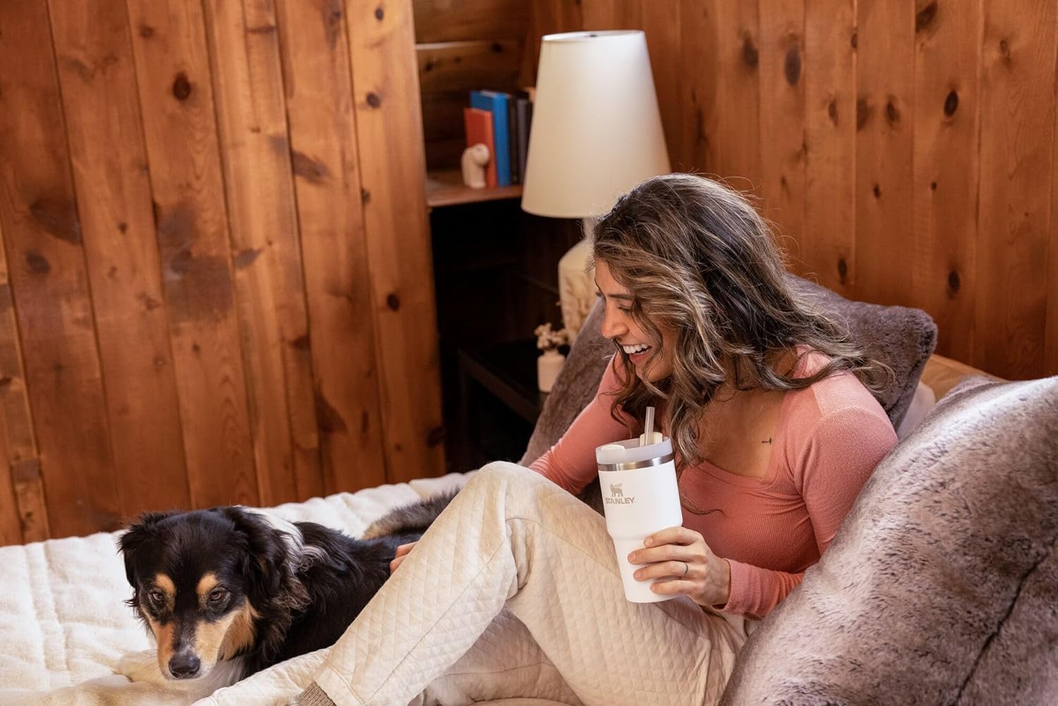 Stanley Quencher H2.0 Tumbler with Handle and Straw 30 oz | Flowstate 3-Position Lid | Cup Holder Compatible for Travel | Insulated Stainless Steel Cup | BPA-Free | Rose Quartz 2.0