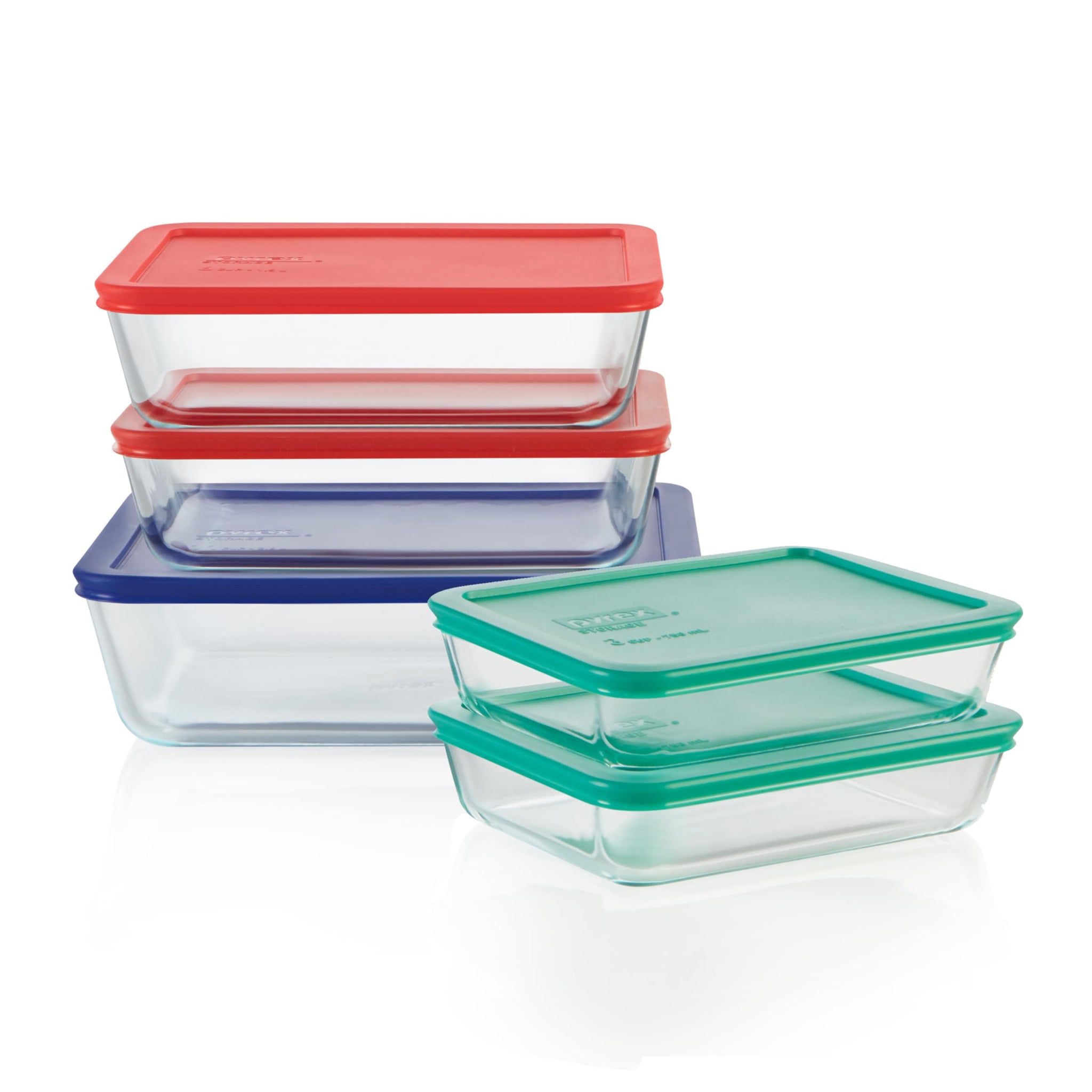 Pyrex Simply Store (12-Pack) Glass Food Storage Containers Set, (1, 2, & 3 Cup) Meal Prep Containers With BPA-Free Lids, Dishwasher & Microwave Safe