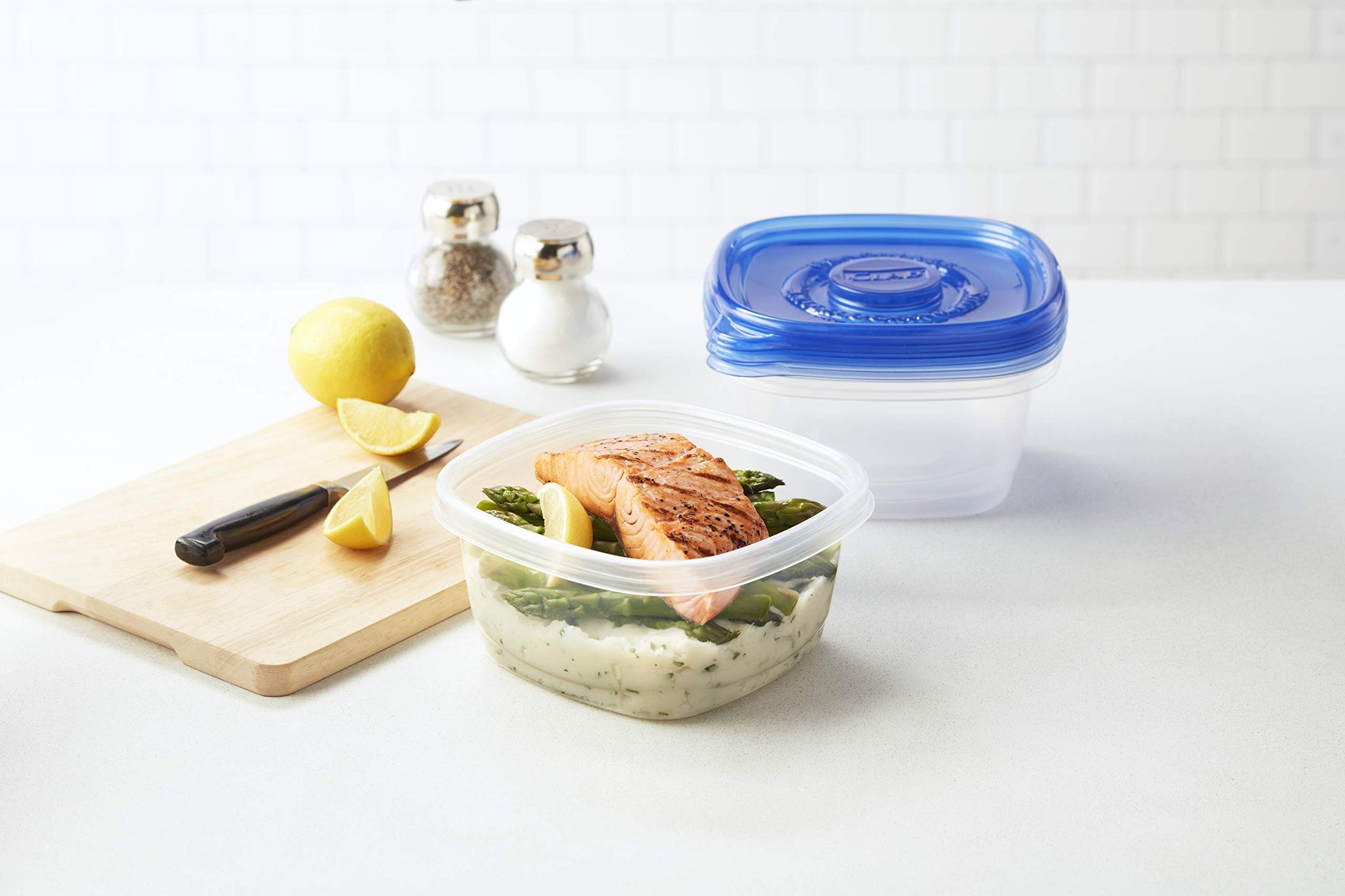 Glad Food Storage Containers, Deep Dish, 64 Ounce, 3 Count