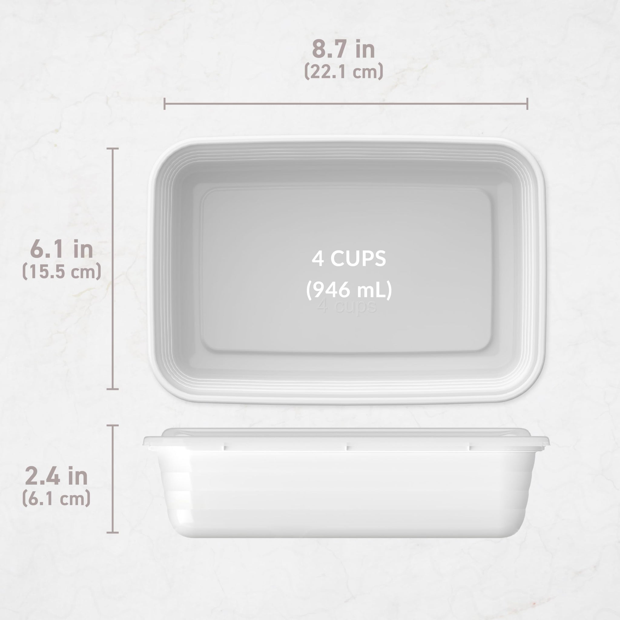 Bentgo 20-Piece Lightweight, Durable, Reusable BPA-Free 1-Compartment Containers - Microwave, Freezer, Dishwasher Safe - Mint