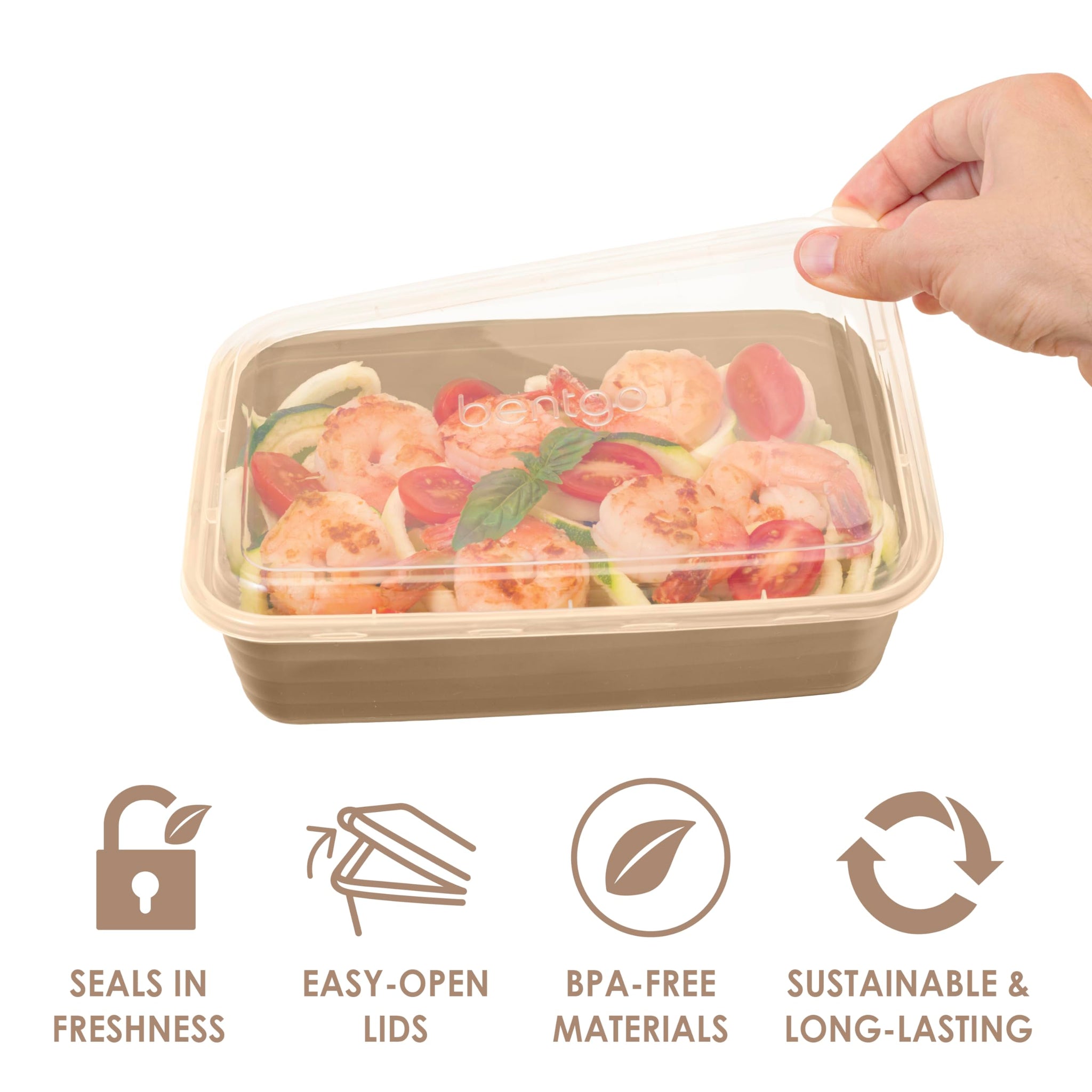 Bentgo 20-Piece Lightweight, Durable, Reusable BPA-Free 1-Compartment Containers - Microwave, Freezer, Dishwasher Safe - Mint
