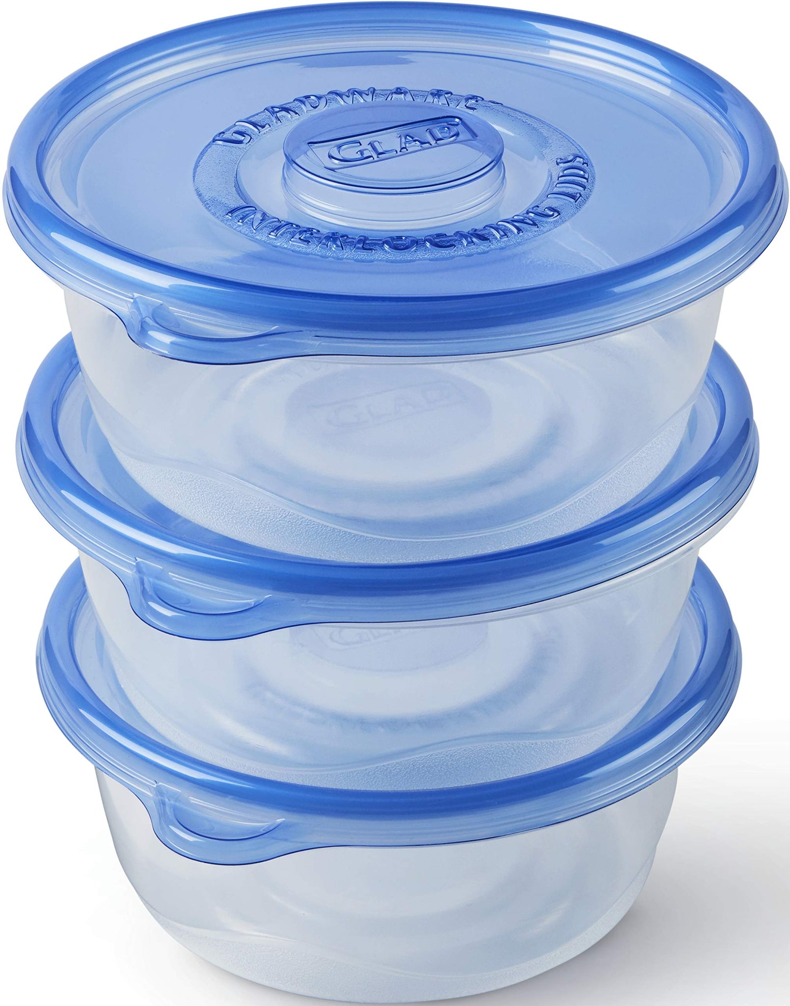 Glad Food Storage Containers, Deep Dish, 64 Ounce, 3 Count