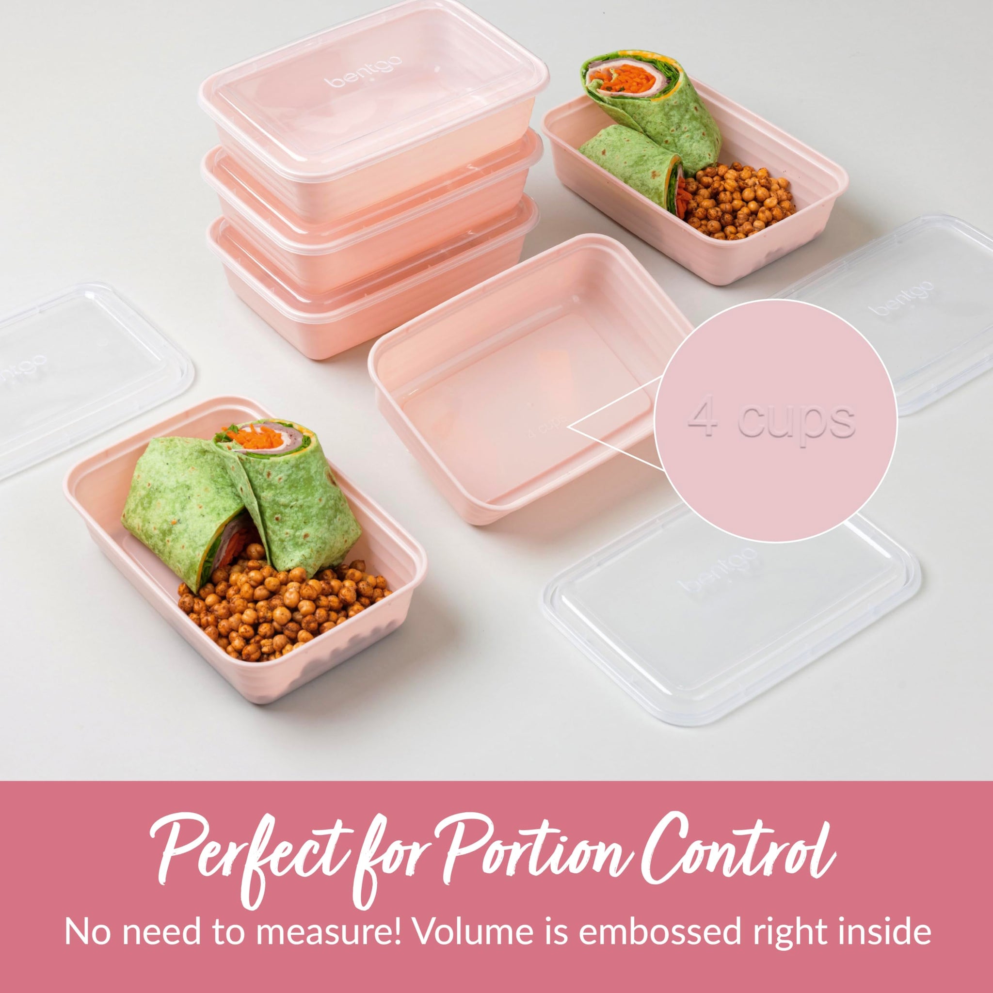 Bentgo 20-Piece Lightweight, Durable, Reusable BPA-Free 1-Compartment Containers - Microwave, Freezer, Dishwasher Safe - Mint