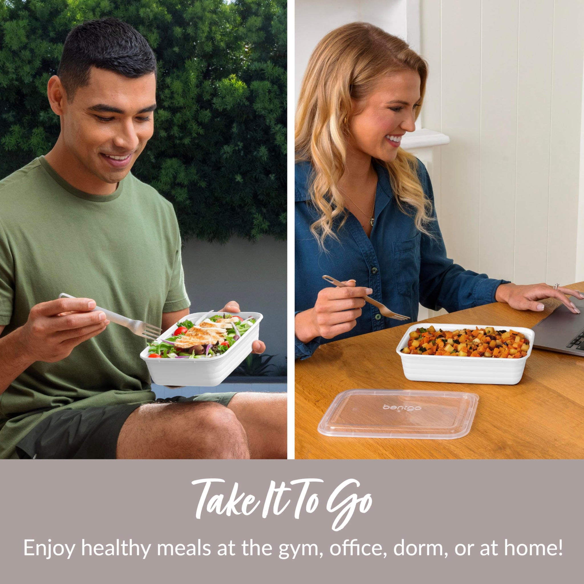 Bentgo 20-Piece Lightweight, Durable, Reusable BPA-Free 1-Compartment Containers - Microwave, Freezer, Dishwasher Safe - Mint