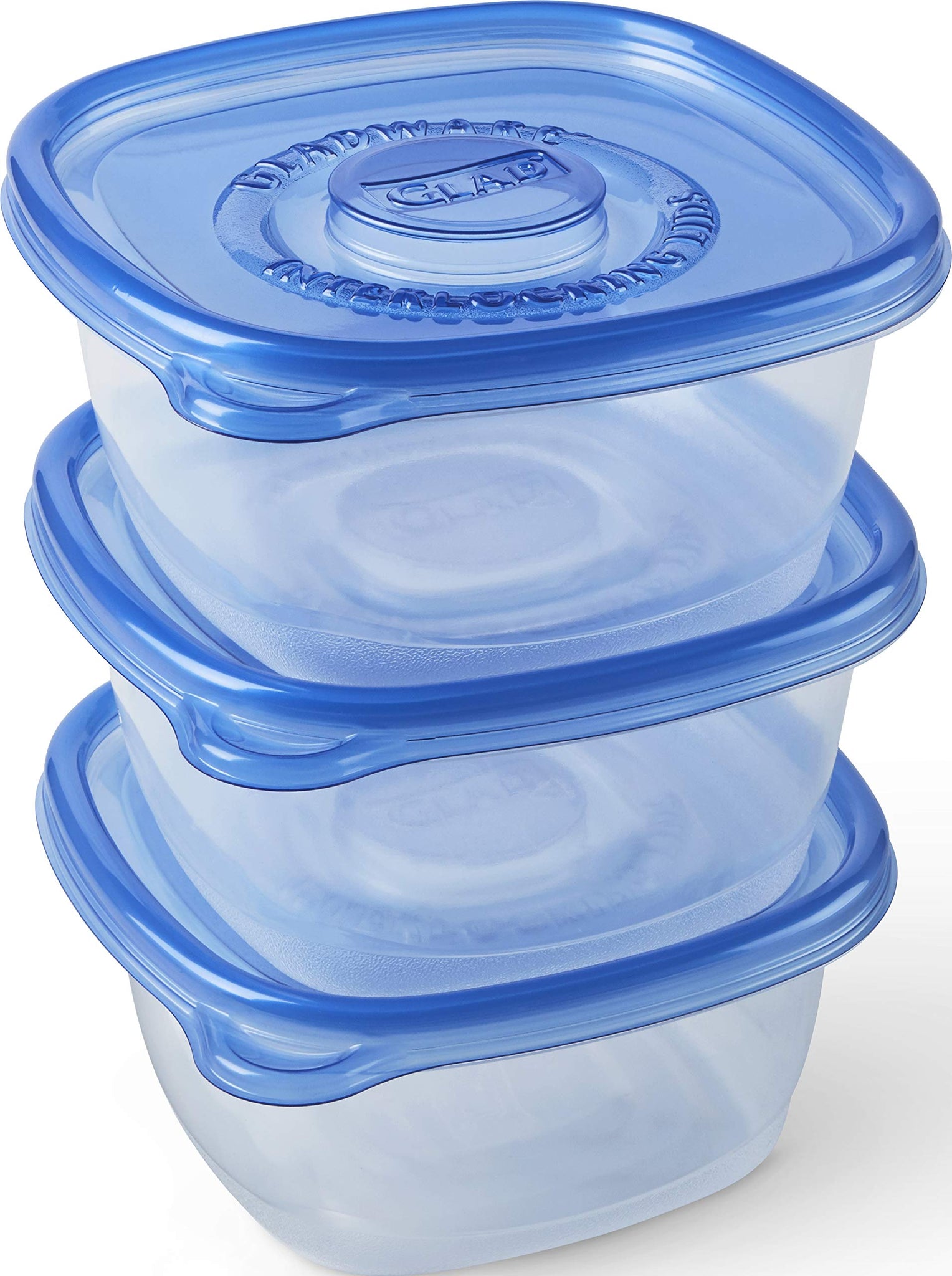 Glad Food Storage Containers, Deep Dish, 64 Ounce, 3 Count