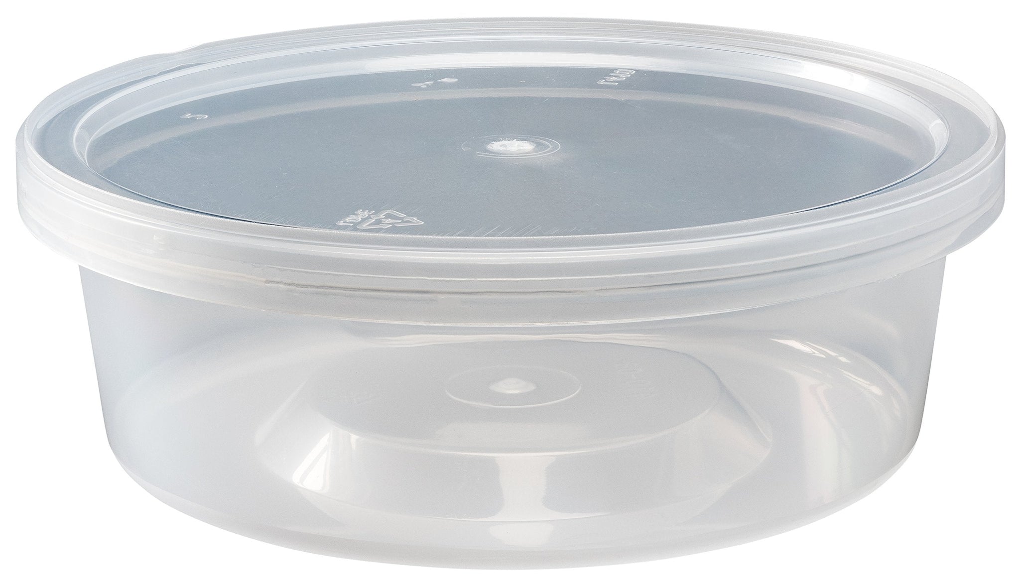 DuraHome - Deli food Storage Containers with Lids 32 oz, Quart Pack of 24 Leak-proof Freezer Safe Microwaveable Soup Storage Container - Clear Plastic Premium Quality