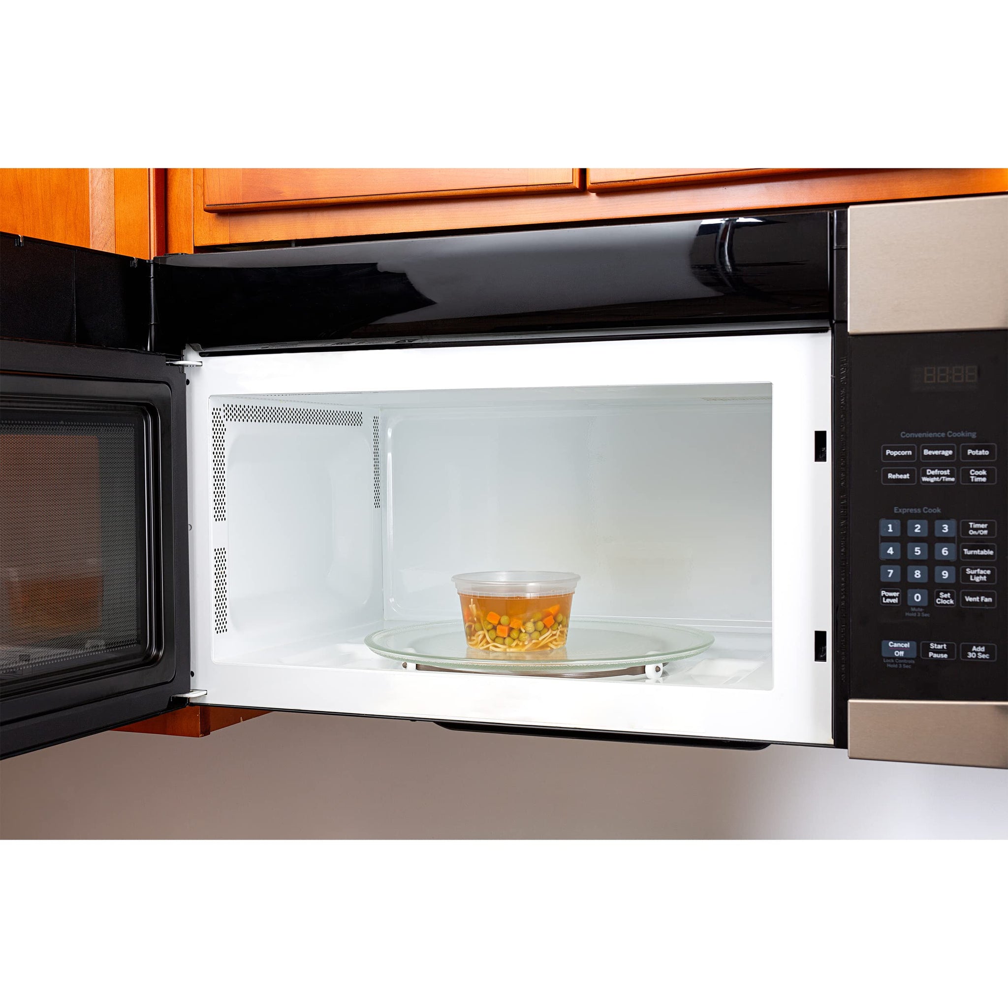 DuraHome - Deli food Storage Containers with Lids 32 oz, Quart Pack of 24 Leak-proof Freezer Safe Microwaveable Soup Storage Container - Clear Plastic Premium Quality