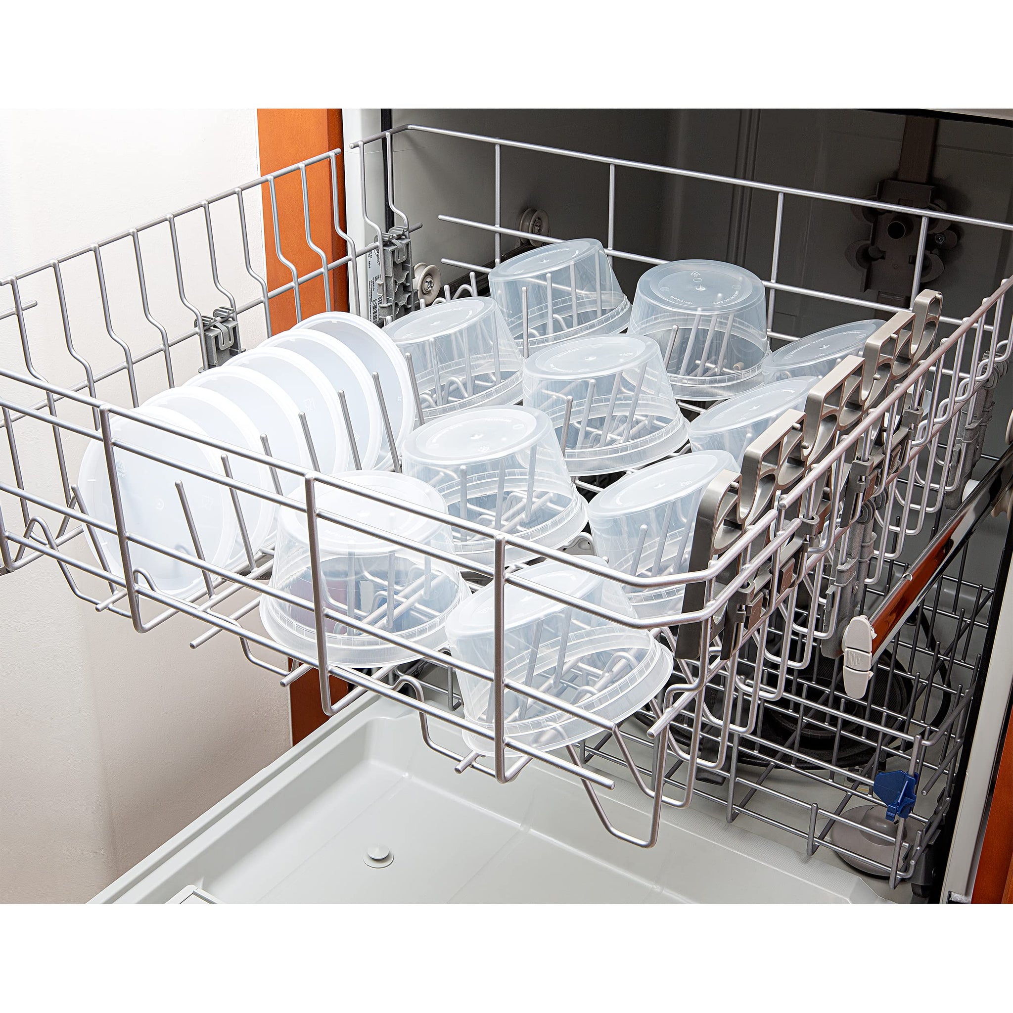 DuraHome - Deli food Storage Containers with Lids 32 oz, Quart Pack of 24 Leak-proof Freezer Safe Microwaveable Soup Storage Container - Clear Plastic Premium Quality
